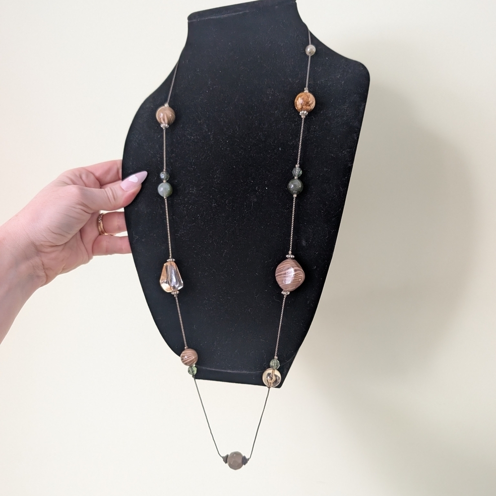 Vintage Multi-Color Beaded Necklace